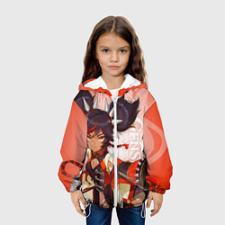 Куртка с капюшоном детская GENSHIN IMPACT, СИНЬ ЯНЬ, цвет: 3D-белый — фото 2