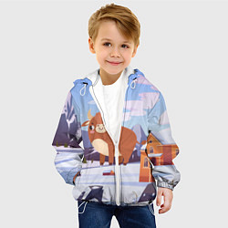 Куртка с капюшоном детская Милый бык, цвет: 3D-белый — фото 2