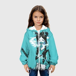 Куртка с капюшоном детская Самурай, цвет: 3D-белый — фото 2