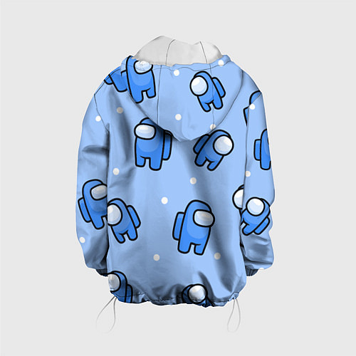 Детская куртка Among Us - Синий цвет / 3D-Белый – фото 2