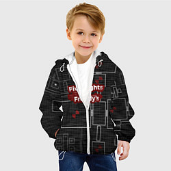 Куртка с капюшоном детская Five Nights At Freddy, цвет: 3D-белый — фото 2