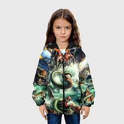 Куртка с капюшоном детская Ктулху Лавкрафт, цвет: 3D-черный — фото 2