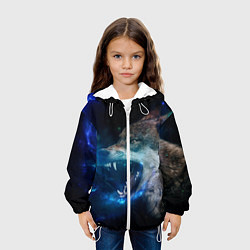 Куртка с капюшоном детская Волчара Юморит, цвет: 3D-белый — фото 2