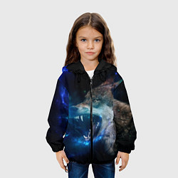 Куртка с капюшоном детская Волчара Юморит, цвет: 3D-черный — фото 2