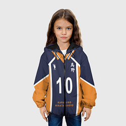 Куртка с капюшоном детская Волейбол!! ФОРМА ХИНАТЫ, цвет: 3D-черный — фото 2