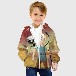 Куртка с капюшоном детская Разочарование, цвет: 3D-белый — фото 2