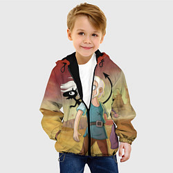 Куртка с капюшоном детская Разочарование, цвет: 3D-черный — фото 2