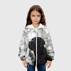 Куртка с капюшоном детская Лабрадор Марк, цвет: 3D-белый — фото 2