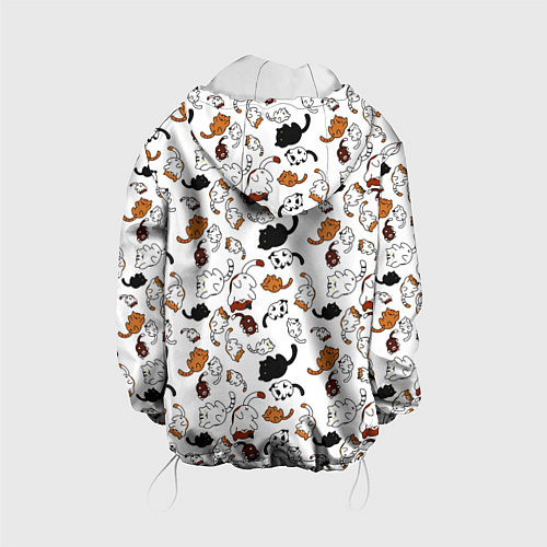 Детская куртка Коты Паттерн / 3D-Белый – фото 2