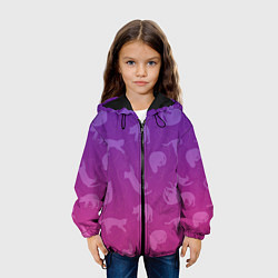 Куртка с капюшоном детская Котятки, цвет: 3D-черный — фото 2