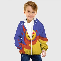 Куртка с капюшоном детская Ты горишь как огонь v1, цвет: 3D-белый — фото 2