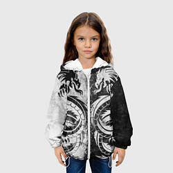 Куртка с капюшоном детская ДРАКОНЫ DRAGONS, цвет: 3D-белый — фото 2