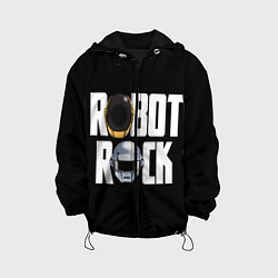 Куртка с капюшоном детская Robot Rock, цвет: 3D-черный
