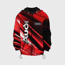 Куртка с капюшоном детская Audi, цвет: 3D-черный