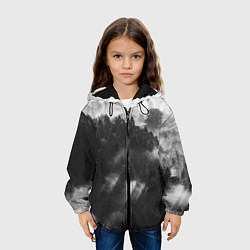 Куртка с капюшоном детская Туман в лесу, цвет: 3D-черный — фото 2