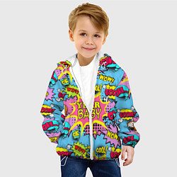 Куртка с капюшоном детская Year baby Pop art print, цвет: 3D-белый — фото 2