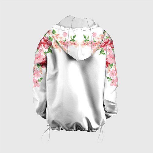 Детская куртка Цветы / 3D-Белый – фото 2