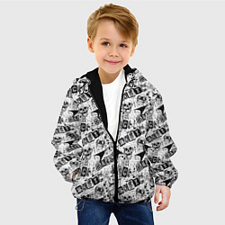 Куртка с капюшоном детская Rock music, цвет: 3D-черный — фото 2