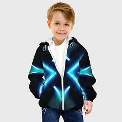 Куртка с капюшоном детская НЕОНОВЫЕ СТРЕЛКИ 3D, цвет: 3D-белый — фото 2