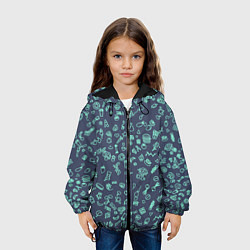 Куртка с капюшоном детская Еда Синий, цвет: 3D-черный — фото 2