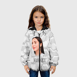 Куртка с капюшоном детская Манижа 3D фон, цвет: 3D-черный — фото 2