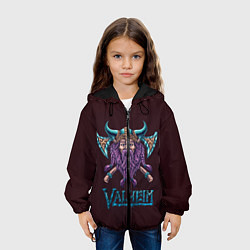 Куртка с капюшоном детская Valheim Viking, цвет: 3D-черный — фото 2