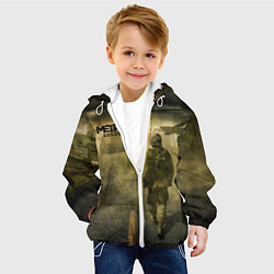 Куртка с капюшоном детская Metro сталкер, цвет: 3D-белый — фото 2