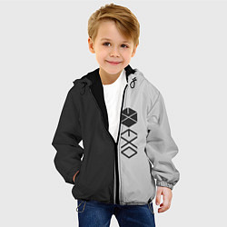 Куртка с капюшоном детская EXO, цвет: 3D-черный — фото 2