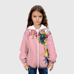 Куртка с капюшоном детская Sticker boom!, цвет: 3D-белый — фото 2
