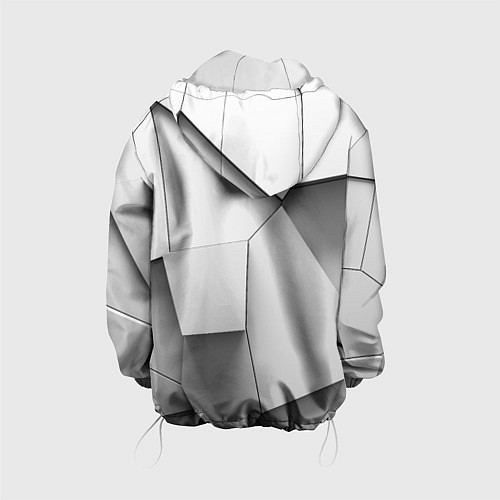 Детская куртка Слом плитки / 3D-Белый – фото 2