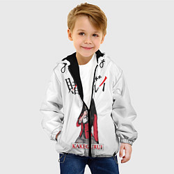 Куртка с капюшоном детская Kakegurui, цвет: 3D-черный — фото 2