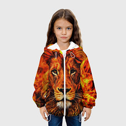 Куртка с капюшоном детская LION, цвет: 3D-белый — фото 2