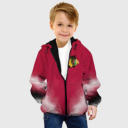 Куртка с капюшоном детская Chicago Blackhawks, цвет: 3D-черный — фото 2