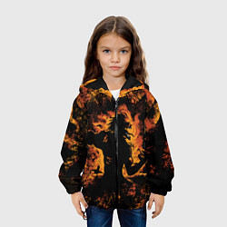 Куртка с капюшоном детская АТАКУЮЩИЙ ТИТАН ЭРЕН, цвет: 3D-черный — фото 2