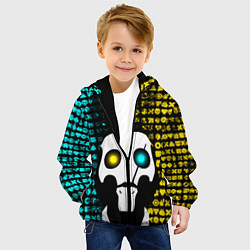 Куртка с капюшоном детская ЛЮБОВЬ СМЕРТЬ И РОБОТЫ, цвет: 3D-черный — фото 2