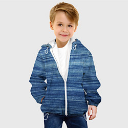 Куртка с капюшоном детская Texture Denim, цвет: 3D-белый — фото 2