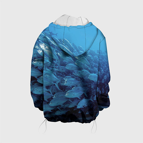 Детская куртка Морские рыбы / 3D-Белый – фото 2