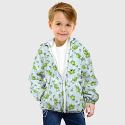 Куртка с капюшоном детская Веселые лягушки, цвет: 3D-белый — фото 2