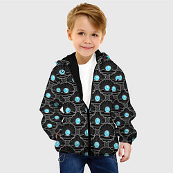 Куртка с капюшоном детская Жемчужина моря, цвет: 3D-черный — фото 2