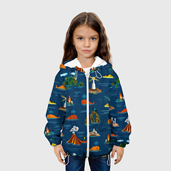 Куртка с капюшоном детская ОСТРОВА, цвет: 3D-белый — фото 2