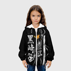 Куртка с капюшоном детская Bleach, Ичиго с мечом, цвет: 3D-белый — фото 2