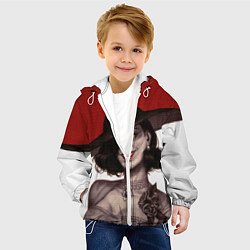 Куртка с капюшоном детская Леди Димитреску из Резидента, цвет: 3D-белый — фото 2