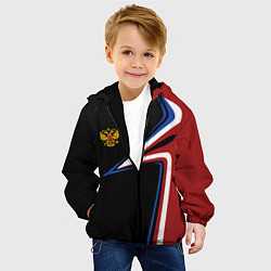 Куртка с капюшоном детская РОССИЯ RUSSIA UNIFORM, цвет: 3D-черный — фото 2