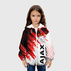 Куртка с капюшоном детская FC AJAX AMSTERDAM ФК АЯКС, цвет: 3D-белый — фото 2