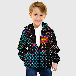 Куртка с капюшоном детская Прямо в сердце, цвет: 3D-черный — фото 2