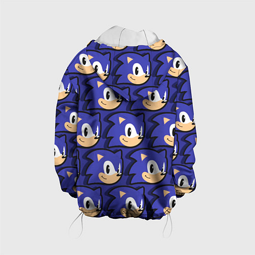 Детская куртка Sonic pattern / 3D-Белый – фото 2