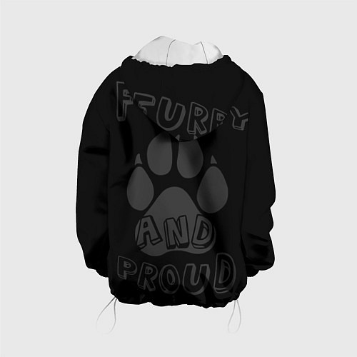 Детская куртка Furry proud / 3D-Белый – фото 2