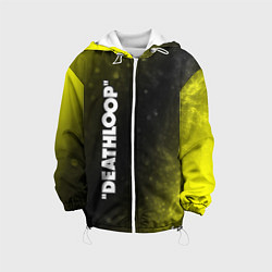 Куртка с капюшоном детская Deathloop - Огонь, цвет: 3D-белый