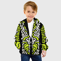 Куртка с капюшоном детская УФО УЗОР, цвет: 3D-черный — фото 2