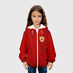 Куртка с капюшоном детская СБОРНАЯ РОССИИ 2021 ФОРМА, цвет: 3D-белый — фото 2